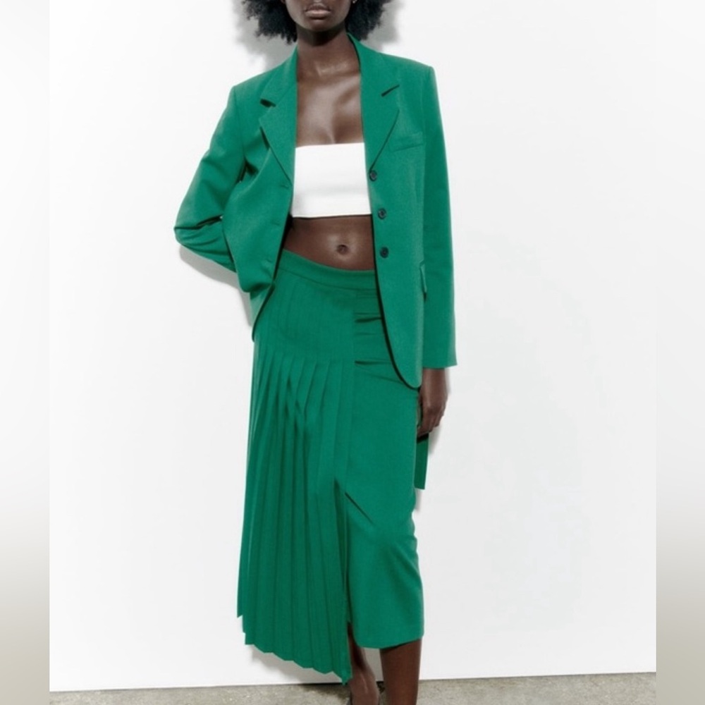 ZARA BUTTON FRONT BLAZER JACKET